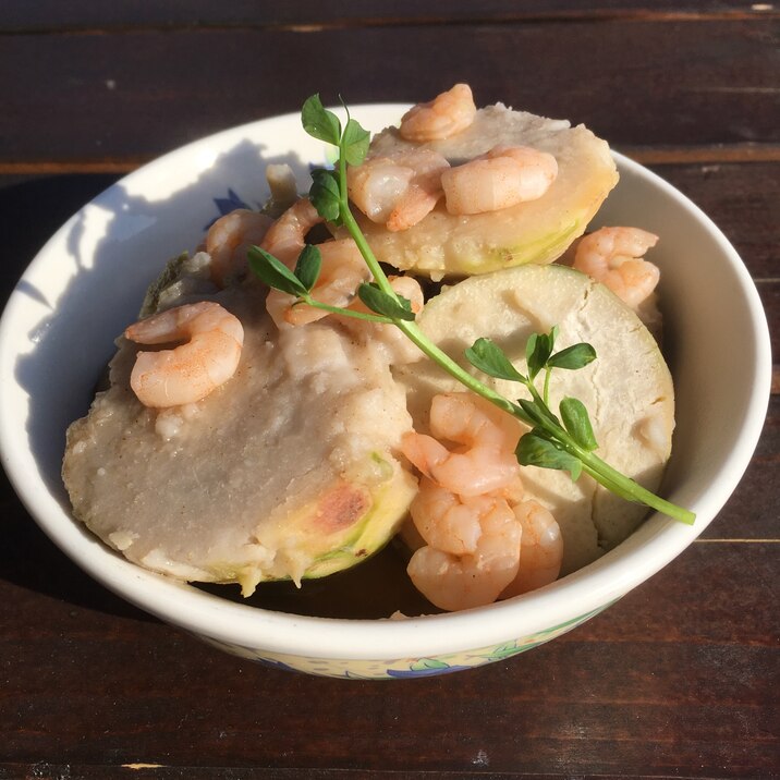 えび芋とむきエビの煮物♪